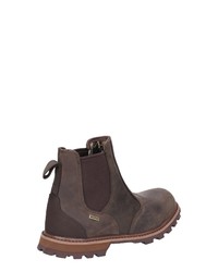 dunkelbraune Chelsea Boots aus Leder von Muck Boots