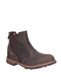 dunkelbraune Chelsea Boots aus Leder von Muck Boots