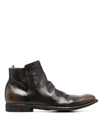 dunkelbraune Chelsea Boots aus Leder von Officine Creative