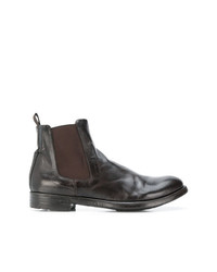 dunkelbraune Chelsea Boots aus Leder von Officine Creative