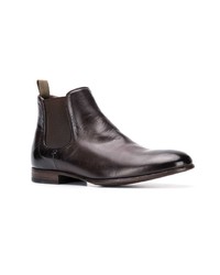 dunkelbraune Chelsea Boots aus Leder von Pantanetti