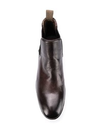 dunkelbraune Chelsea Boots aus Leder von Pantanetti