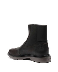 dunkelbraune Chelsea Boots aus Leder von Hogan