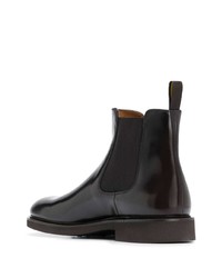 dunkelbraune Chelsea Boots aus Leder von Doucal's