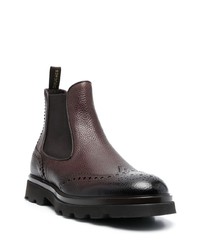 dunkelbraune Chelsea Boots aus Leder von Doucal's