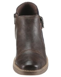 dunkelbraune Chelsea Boots aus Leder von PETROLIO