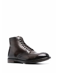 dunkelbraune Chelsea Boots aus Leder von Officine Creative