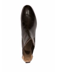 dunkelbraune Chelsea Boots aus Leder von Ajmone