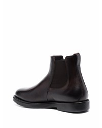 dunkelbraune Chelsea Boots aus Leder von Silvano Sassetti