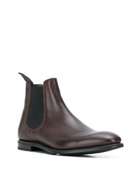 dunkelbraune Chelsea Boots aus Leder von Church's