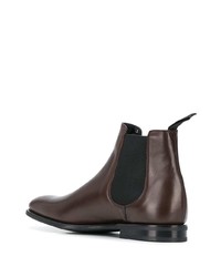 dunkelbraune Chelsea Boots aus Leder von Church's