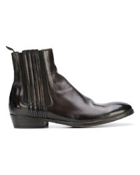 dunkelbraune Chelsea Boots aus Leder von Silvano Sassetti