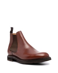 dunkelbraune Chelsea Boots aus Leder von Church's