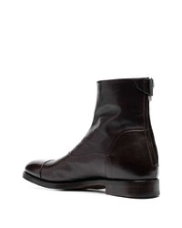 dunkelbraune Chelsea Boots aus Leder von Alberto Fasciani