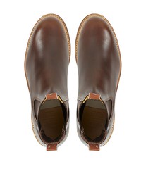 dunkelbraune Chelsea Boots aus Leder von R.M. Williams