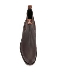 dunkelbraune Chelsea Boots aus Leder von R.M. Williams