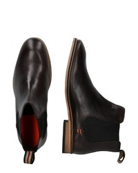 dunkelbraune Chelsea Boots aus Leder von Superdry