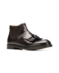 dunkelbraune Chelsea Boots aus Leder von Doucal's