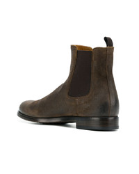 dunkelbraune Chelsea Boots aus Leder von Officine Creative