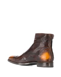 dunkelbraune Chelsea Boots aus Leder von Alberto Fasciani