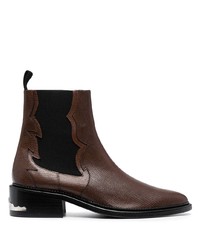 dunkelbraune Chelsea Boots aus Leder von Toga Virilis