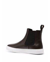 dunkelbraune Chelsea Boots aus Leder von Scarosso