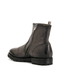 dunkelbraune Chelsea Boots aus Leder von Officine Creative