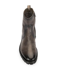 dunkelbraune Chelsea Boots aus Leder von Officine Creative