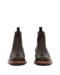 dunkelbraune Chelsea Boots aus Leder von Burberry