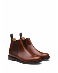 dunkelbraune Chelsea Boots aus Leder von Church's