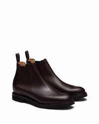 dunkelbraune Chelsea Boots aus Leder von Church's