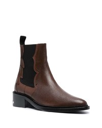 dunkelbraune Chelsea Boots aus Leder von Toga Virilis