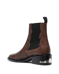 dunkelbraune Chelsea Boots aus Leder von Toga Virilis