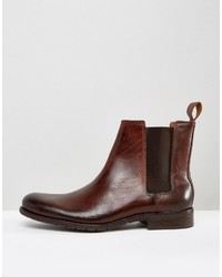 dunkelbraune Chelsea Boots aus Leder von Zign Shoes