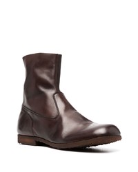 dunkelbraune Chelsea Boots aus Leder von Premiata