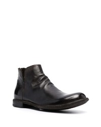 dunkelbraune Chelsea Boots aus Leder von Officine Creative