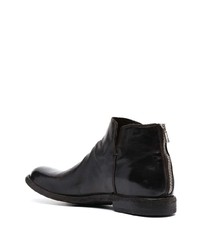 dunkelbraune Chelsea Boots aus Leder von Officine Creative