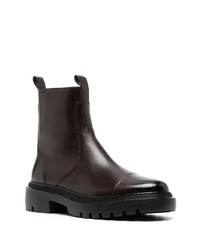 dunkelbraune Chelsea Boots aus Leder von Bally