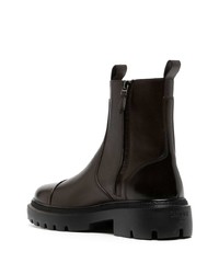 dunkelbraune Chelsea Boots aus Leder von Bally