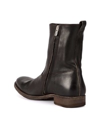 dunkelbraune Chelsea Boots aus Leder von Officine Creative