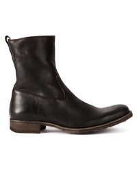 dunkelbraune Chelsea Boots aus Leder von Officine Creative