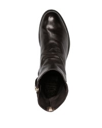 dunkelbraune Chelsea Boots aus Leder von Officine Creative