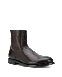 dunkelbraune Chelsea Boots aus Leder von Silvano Sassetti