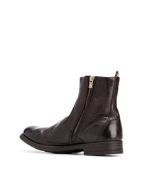 dunkelbraune Chelsea Boots aus Leder von Officine Creative