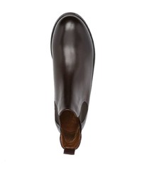 dunkelbraune Chelsea Boots aus Leder von Marsèll