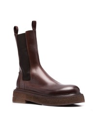 dunkelbraune Chelsea Boots aus Leder von Marsèll