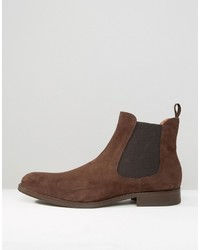 dunkelbraune Chelsea Boots aus Wildleder von Aldo