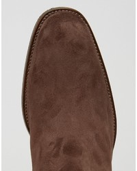 dunkelbraune Chelsea Boots aus Wildleder von Aldo