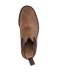 dunkelbraune Chelsea Boots aus Wildleder von Church's