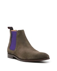 dunkelbraune Chelsea Boots aus Wildleder von PS Paul Smith